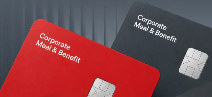 Corporate meal and benefit cards