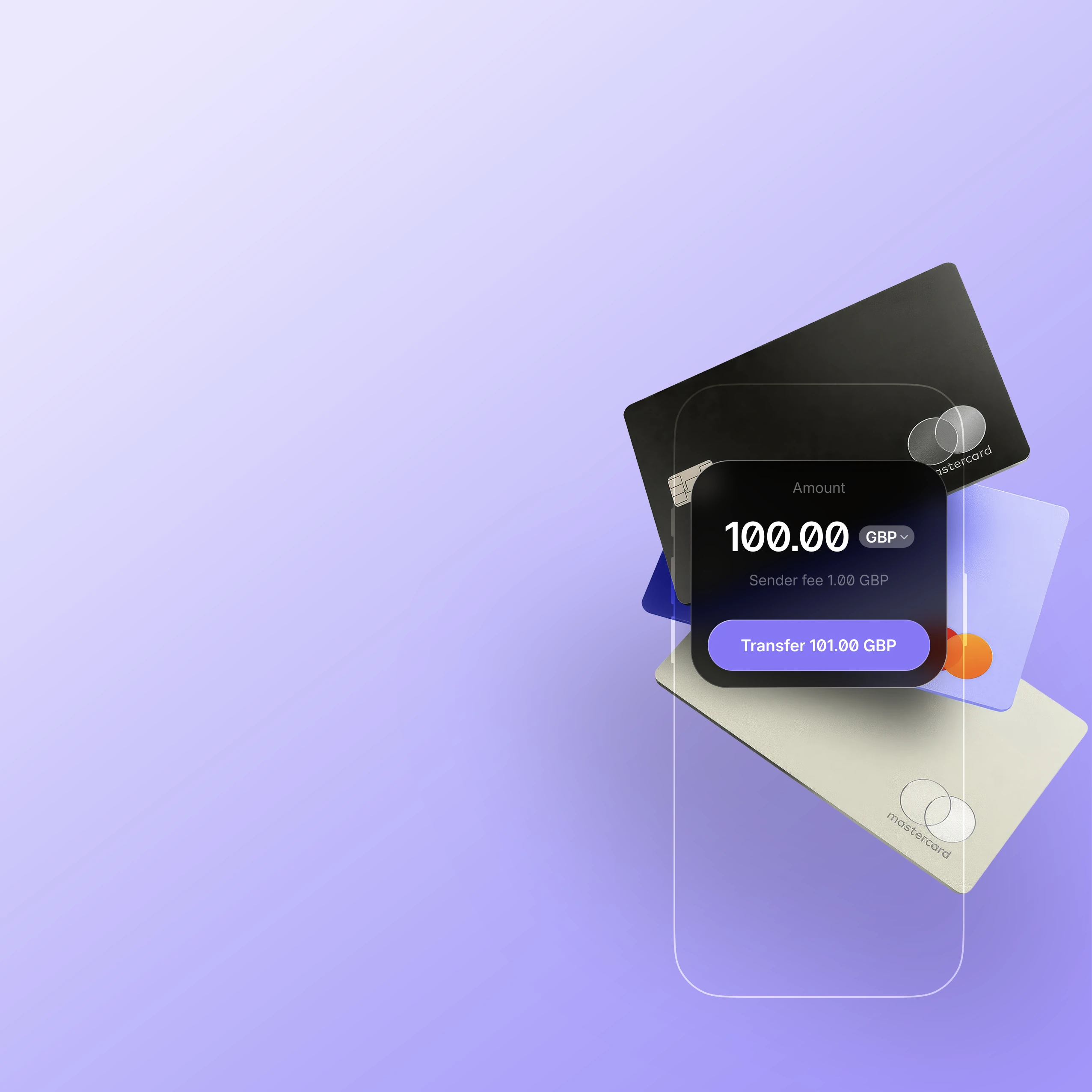 Neobank cards and transfer interface