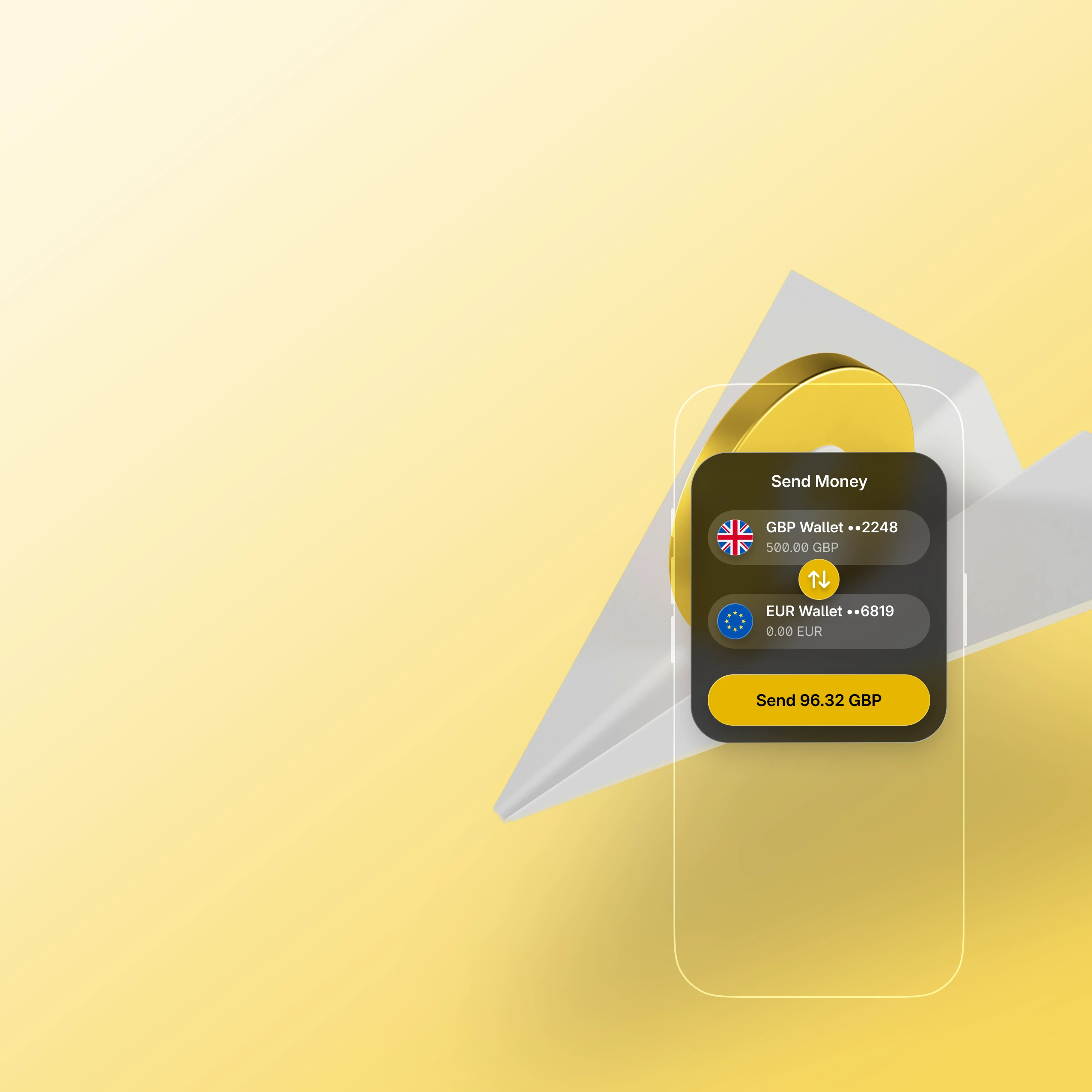 Remittance send-money interface