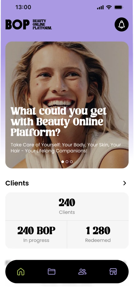 BOP beauty platform home